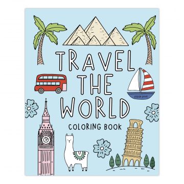 Travel the World Coloring Book